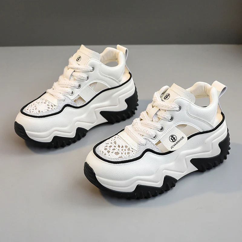 Damen Modische Chunky Sneakers mit luftdurchlässigem Obermaterial Heidi Mode - Image 2