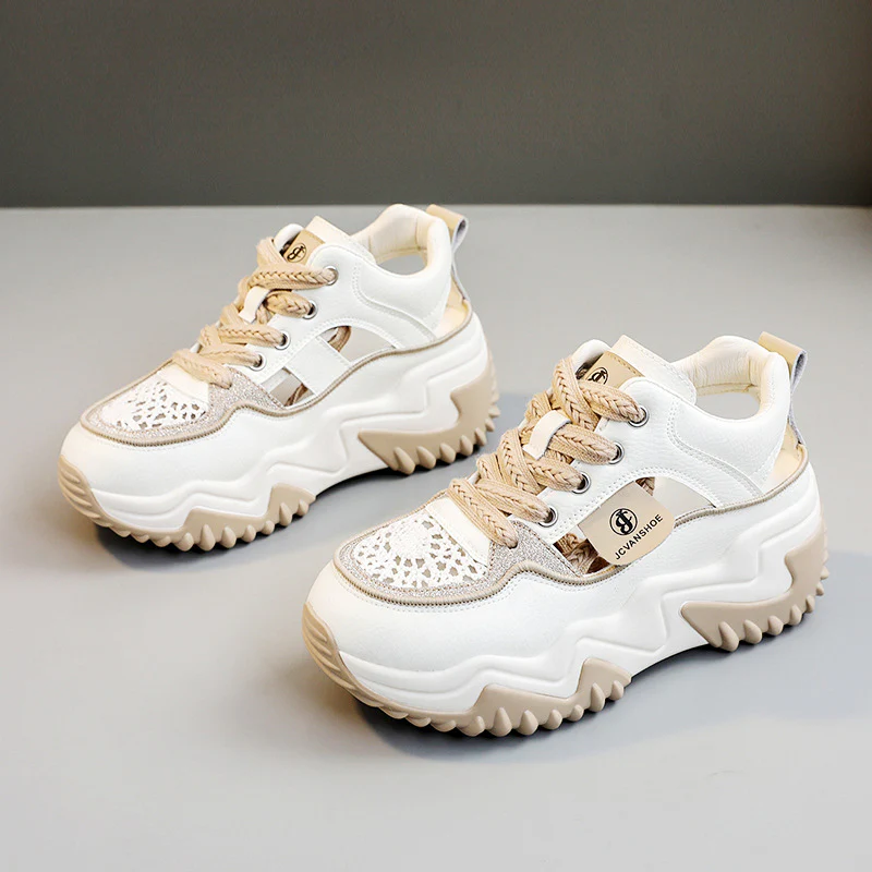 Damen Modische Chunky Sneakers mit luftdurchlässigem Obermaterial Heidi Mode - Image 7