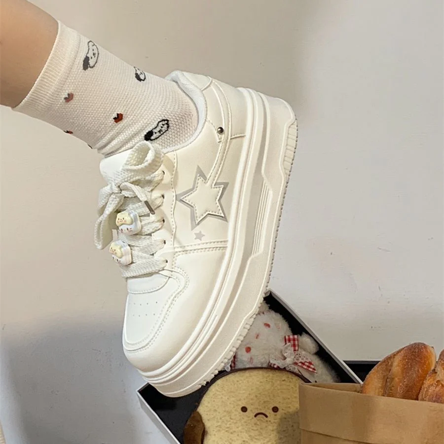 Damen Modische Chunky Sneakers mit verspieltem Design und flexiblem Sohlenprofil Heidi Mode
