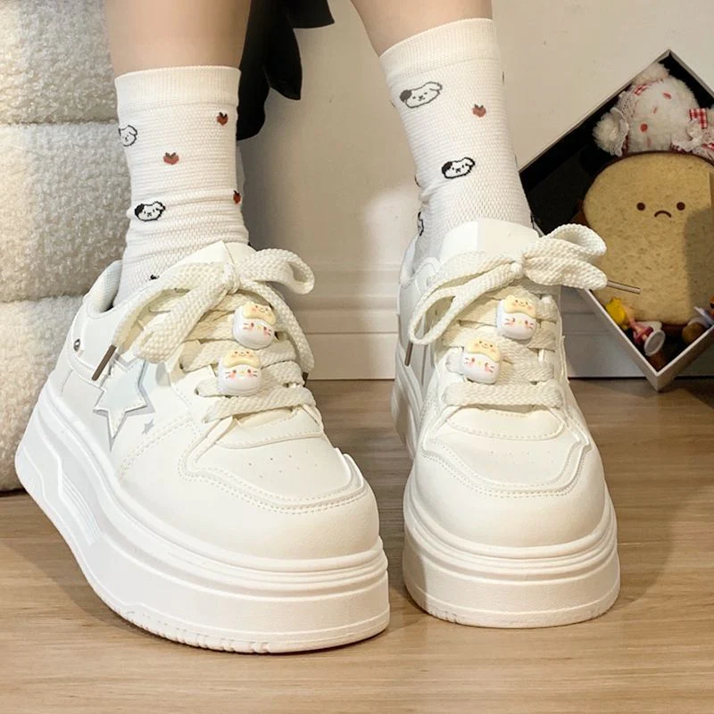 Damen Modische Chunky Sneakers mit verspieltem Design und flexiblem Sohlenprofil Heidi Mode - Image 3