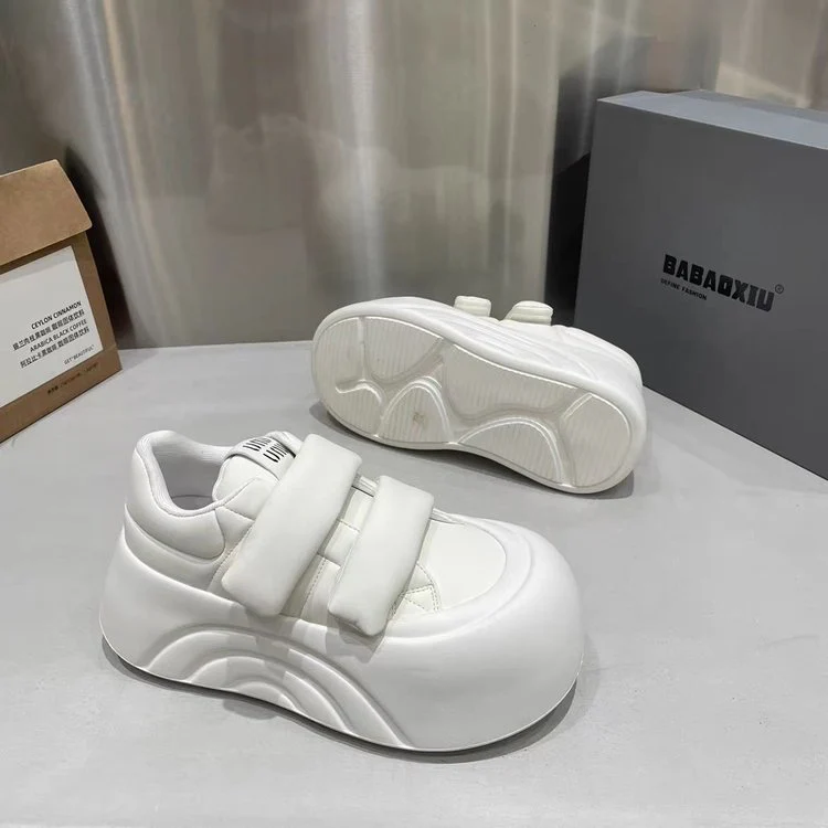 Damen Modische Chunky Sneakers mit verstellbarem Klettverschluss und ergonomischer Sohle Heidi Mode