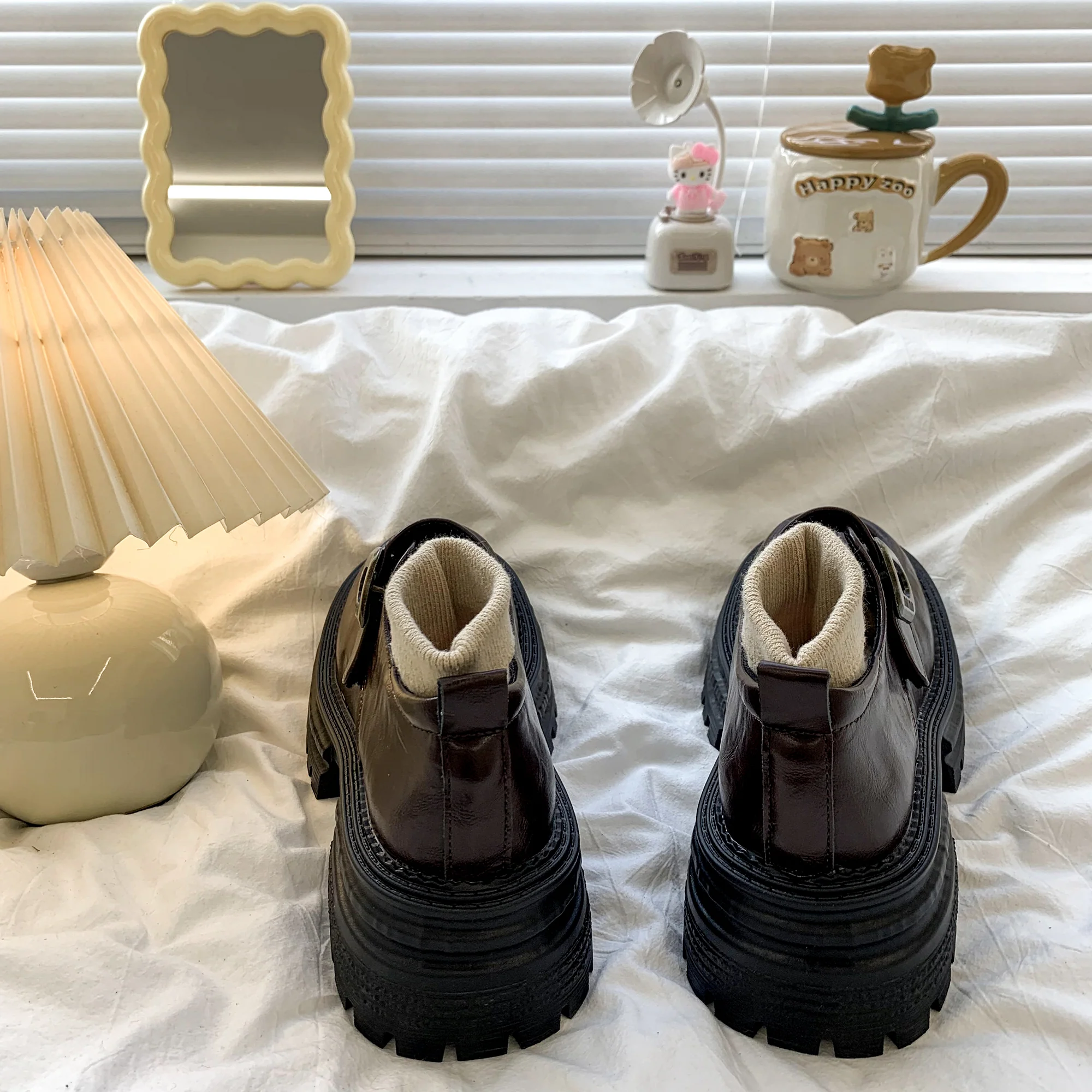 Damen Modische Chunky Stiefeletten mit komfortablem Innenfutter und strapazierfähiger Sohle Heidi Mode - Image 3