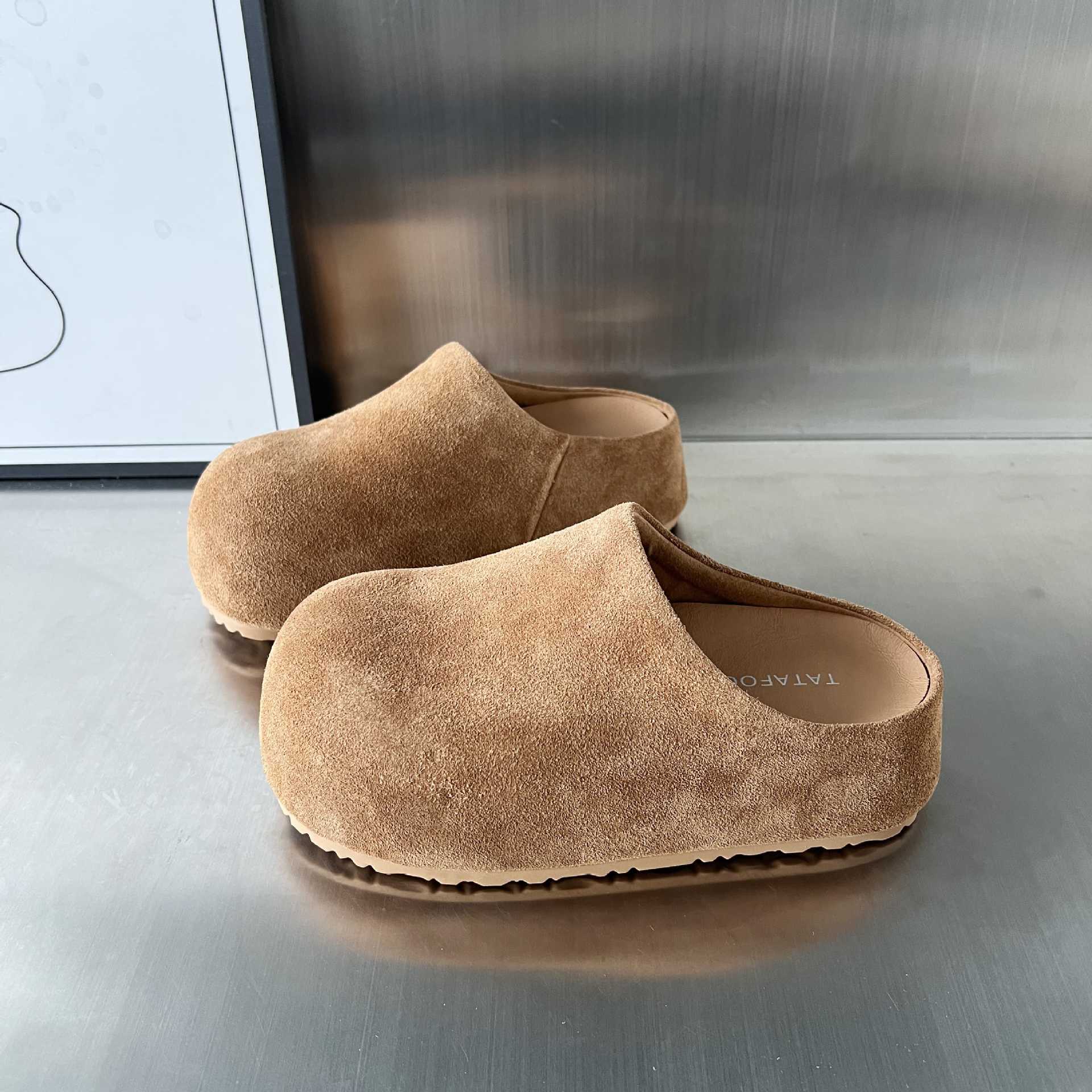 Damen modische Clogs aus weichem Wildleder mit ergonomischem Fußbett Heidi Mode - Image 3