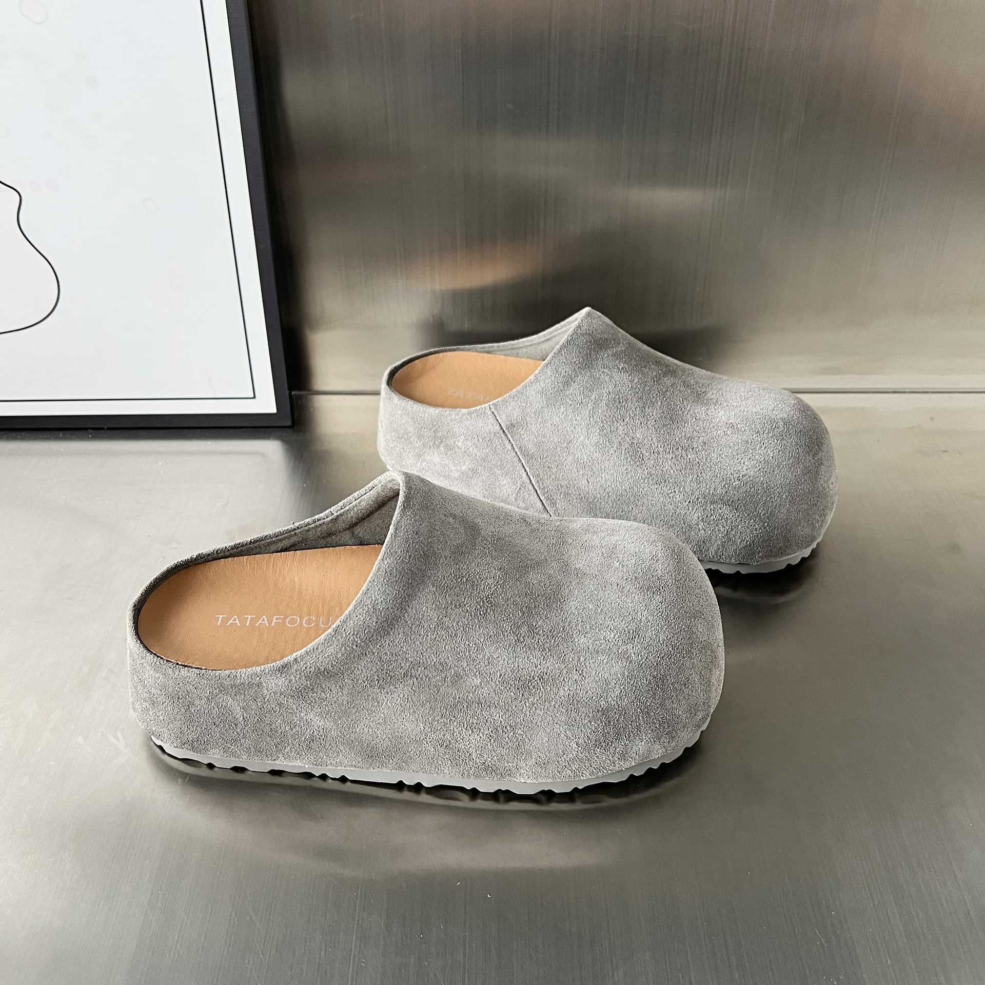 Damen modische Clogs aus weichem Wildleder mit ergonomischem Fußbett Heidi Mode - Image 5