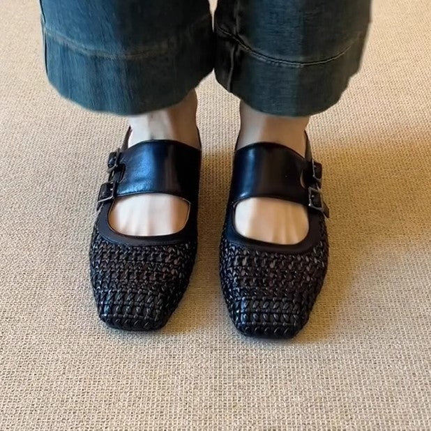 Damen modische Clogs mit dekorativen Schnallen und atmungsaktivem Netzdesign Heidi Mode - Image 4