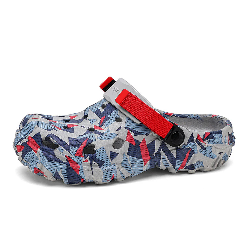 Damen modische Clogs mit einzigartigem grafischen Design und verstellbarem Riemen Heidi Mode - Image 5