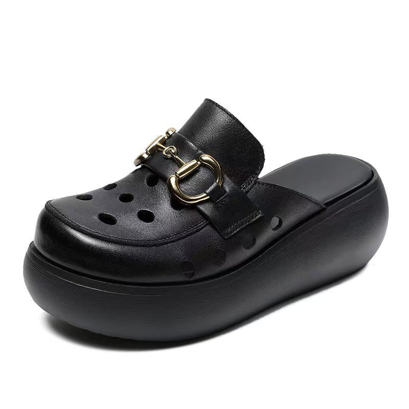 Damen Modische Clogs mit elegantem Schnallen-Design Heidi Mode - Image 5