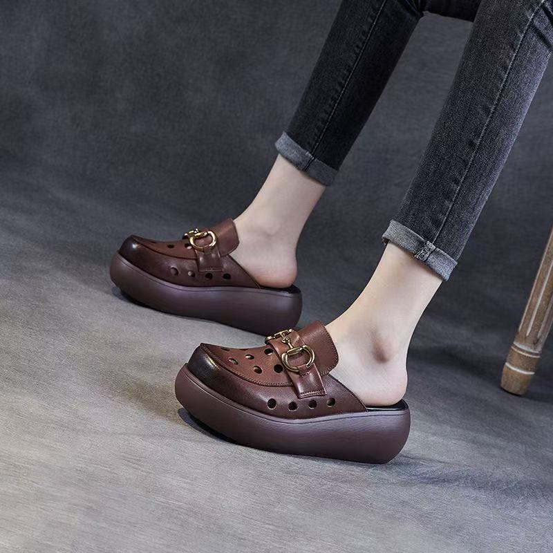 Damen Modische Clogs mit elegantem Schnallen-Design Heidi Mode - Image 6