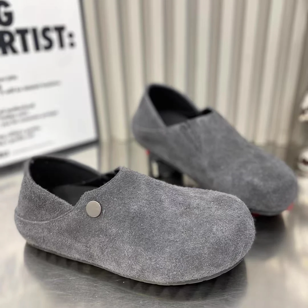 Damen Modische Clogs mit komfortablem Innenfutter und praktischem Druckknopfverschluss Heidi Mode