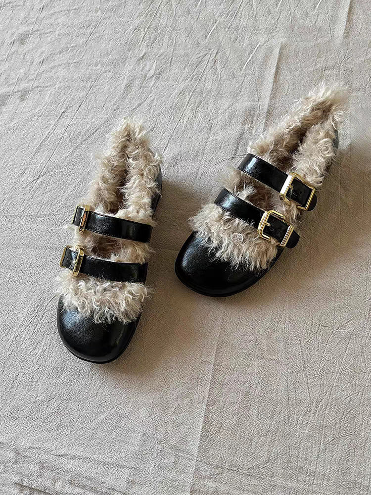 Damen modische Clogs mit kuscheligem Innenfutter und zwei verstellbaren Riemen Heidi Mode - Image 7