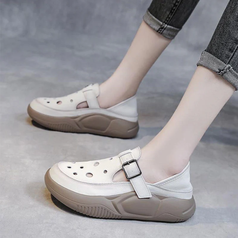 Damen modische Clogs mit praktischer Schnalle Heidi Mode - Image 3
