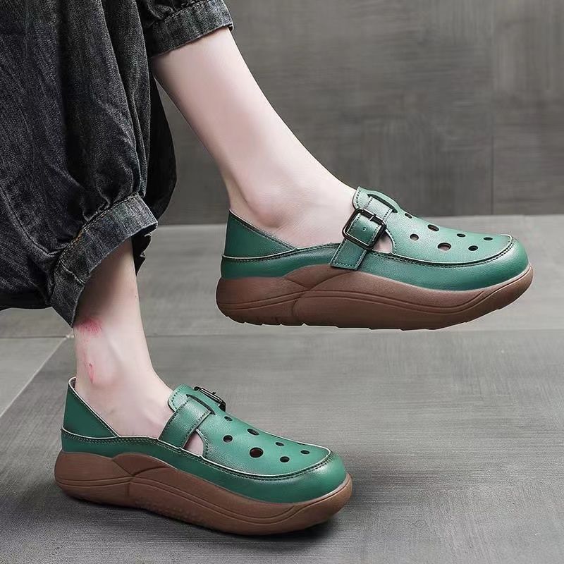 Damen modische Clogs mit praktischer Schnalle Heidi Mode - Image 6