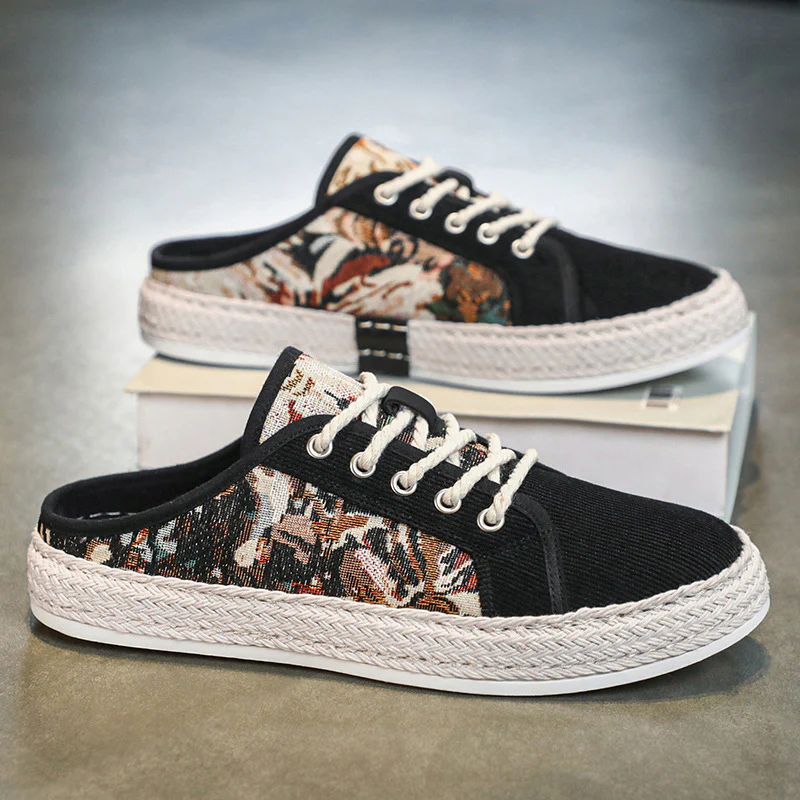 Damen Modische Espadrilles mit trendy Camouflage-Design und elastischem Einschlupf Heidi Mode - Image 6