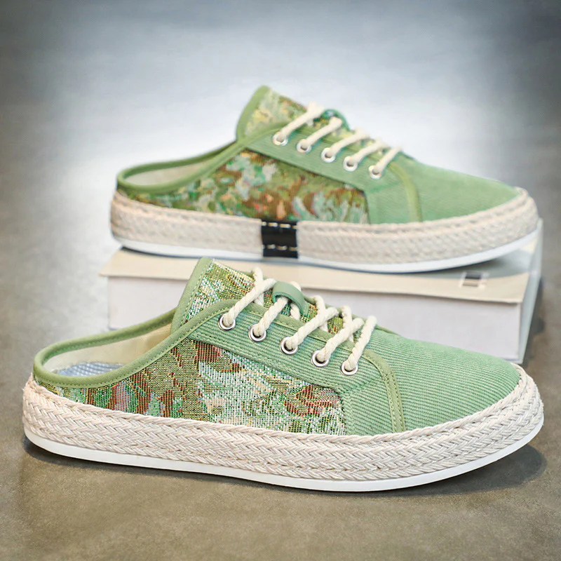 Damen Modische Espadrilles mit trendy Camouflage-Design und elastischem Einschlupf Heidi Mode - Image 7