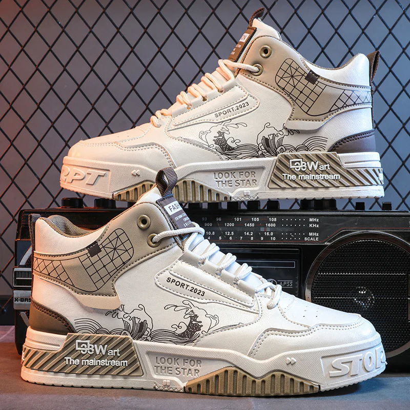 Damen Modische High-Top Sneaker von Heidi Mode