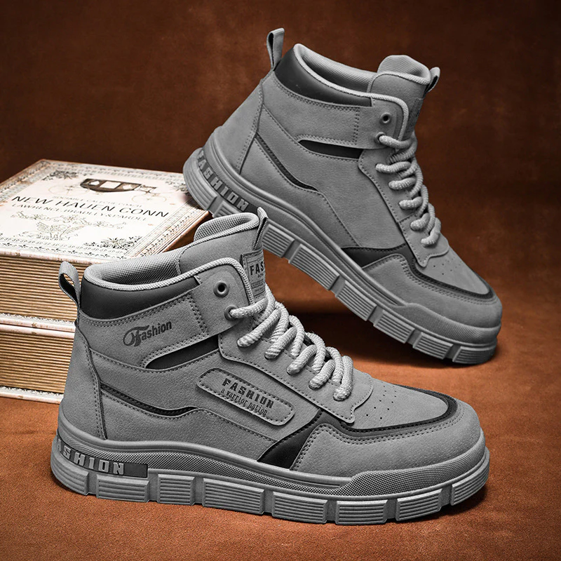 Damen Modische High-Top Sneakers mit dämpfendem Sohlenprofil und strapazierfähigem Obermaterial Heidi Mode - Image 2