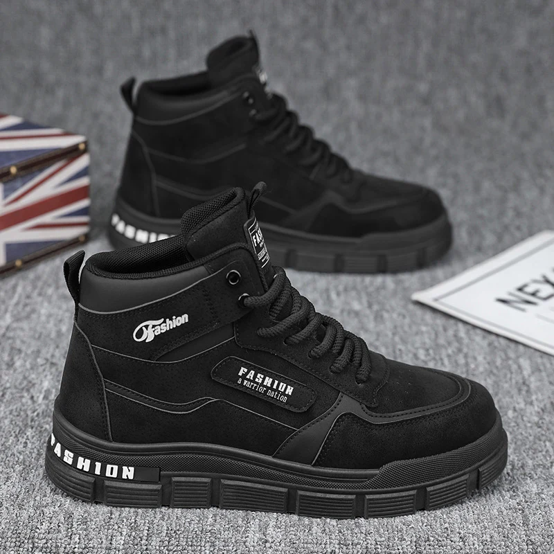 Damen Modische High-Top Sneakers mit dämpfendem Sohlenprofil und strapazierfähigem Obermaterial Heidi Mode - Image 3