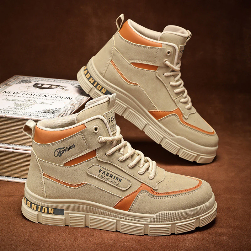 Damen Modische High-Top Sneakers mit dämpfendem Sohlenprofil und strapazierfähigem Obermaterial Heidi Mode - Image 8