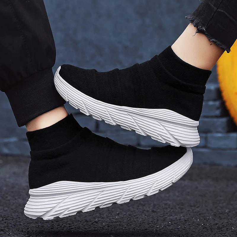 Damen Modische High-Top Sneakers mit elastischem Obermaterial Heidi Mode - Image 3