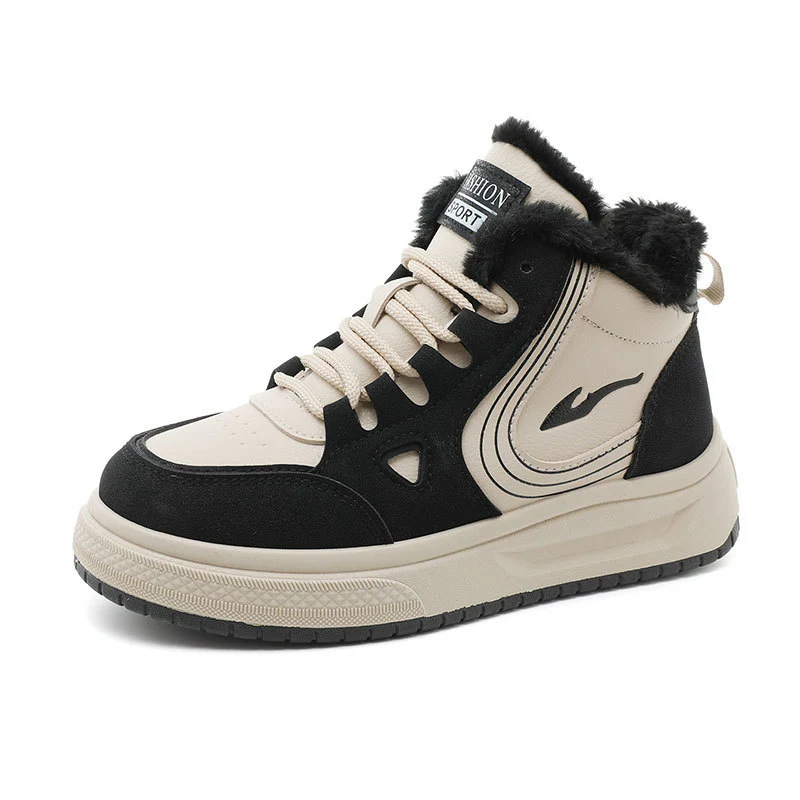 Damen modische High-Top Sneakers mit kuscheligem Fleecefutter und rutschfester Sohle Heidi Mode - Image 5