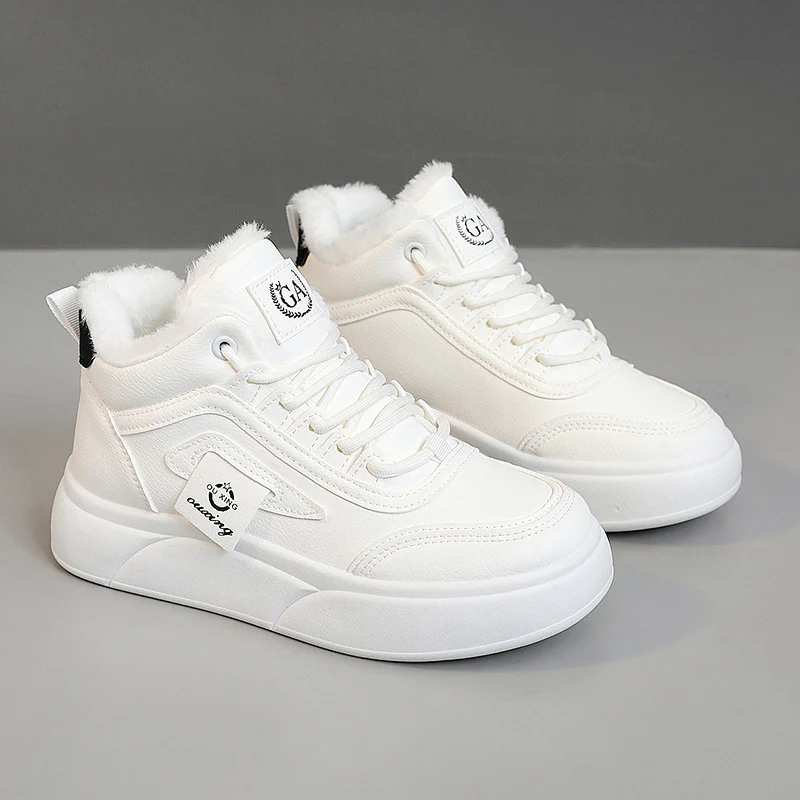 Damen modische High-Top Sneakers mit kuscheligem Innenfutter und rutschfester Sohle Heidi Mode - Image 3