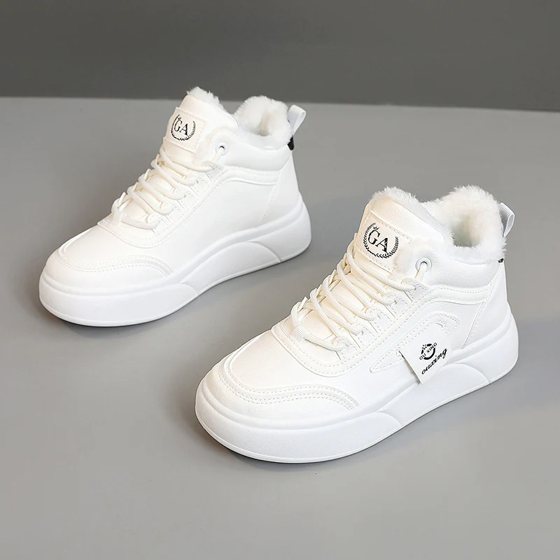 Damen modische High-Top Sneakers mit kuscheligem Innenfutter und rutschfester Sohle Heidi Mode - Image 7