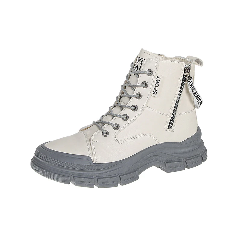 Damen modische High-Top Sneakers mit praktischem Reißverschluss und atmungsaktiver Sohle Heidi Mode - Image 5