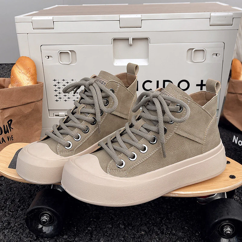 Damen modische High-Top Sneakers mit robustem Sohlenprofil und atmungsaktivem Obermaterial Heidi Mode - Image 2