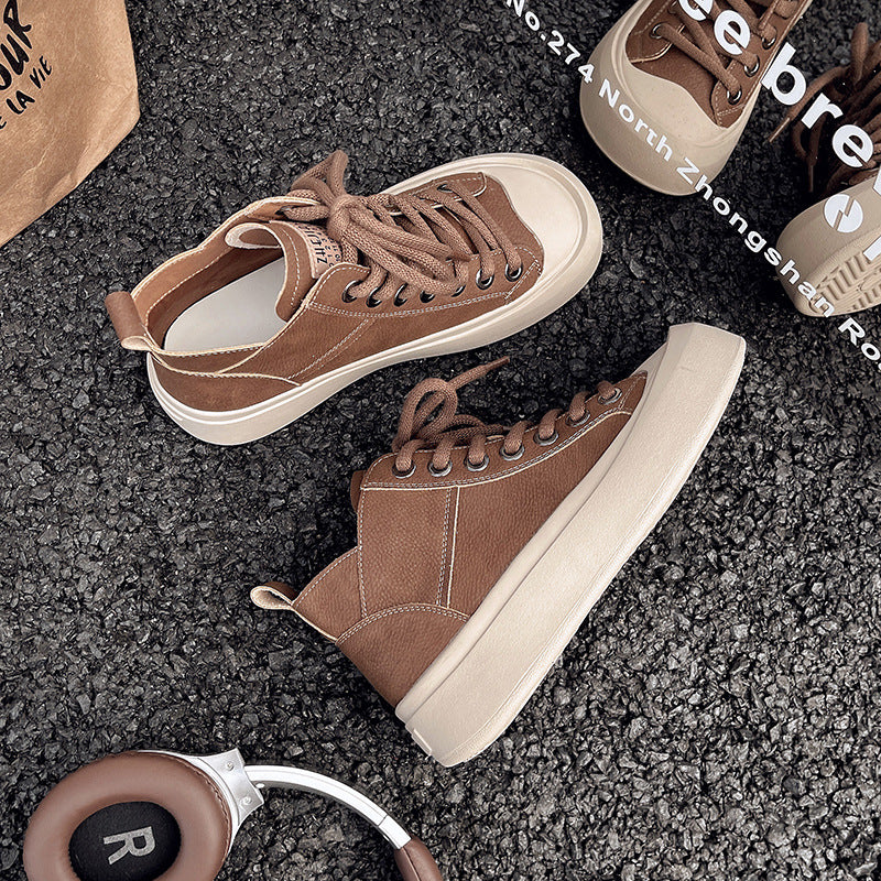 Damen modische High-Top Sneakers mit robustem Sohlenprofil und atmungsaktivem Obermaterial Heidi Mode - Image 3