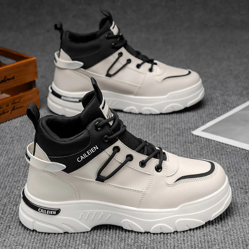 Damen modische High-Top Sneakers mit rutschfester Sohle und gestochen scharfem Design Heidi Mode - Image 2