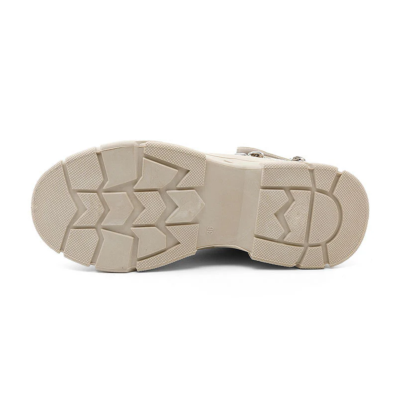 Damen modische High-Top Sneakers mit seitlichem Reißverschluss und dämpfender Laufsohle Heidi Mode - Image 3