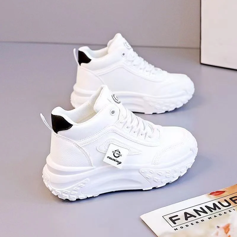 Damen modische High-Top Sneakers mit stoßdämpfender Sohle Heidi Mode