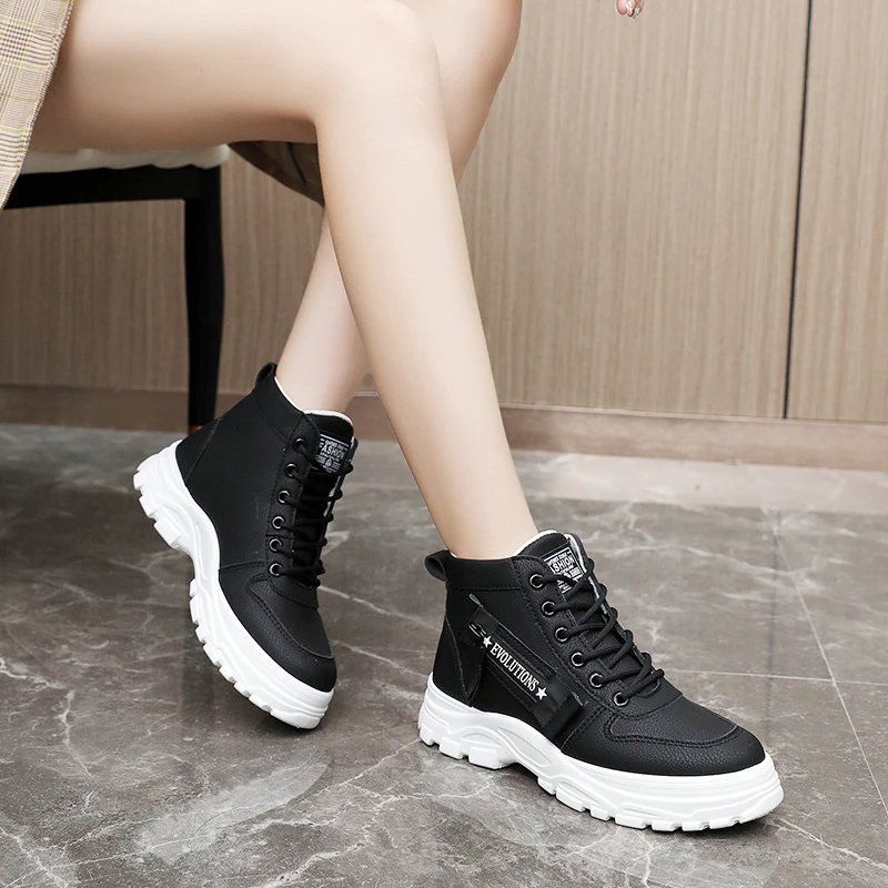 Damen modische High-Top Sneakers mit strapazierfähigem Obermaterial und optimaler Dämpfung Heidi Mode - Image 4
