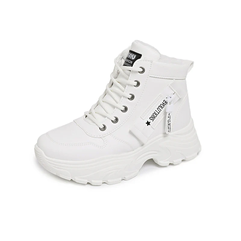 Damen modische High-Top Sneakers mit trendy Reißverschluss und komfortablem Innenfutter Heidi Mode - Image 5