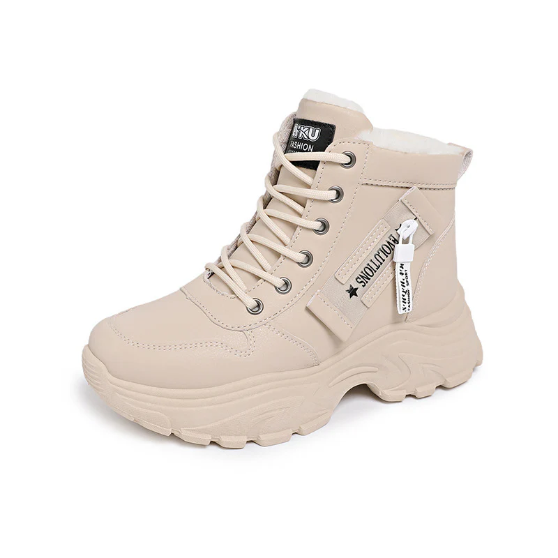 Damen modische High-Top Sneakers mit trendy Reißverschluss und komfortablem Innenfutter Heidi Mode - Image 7