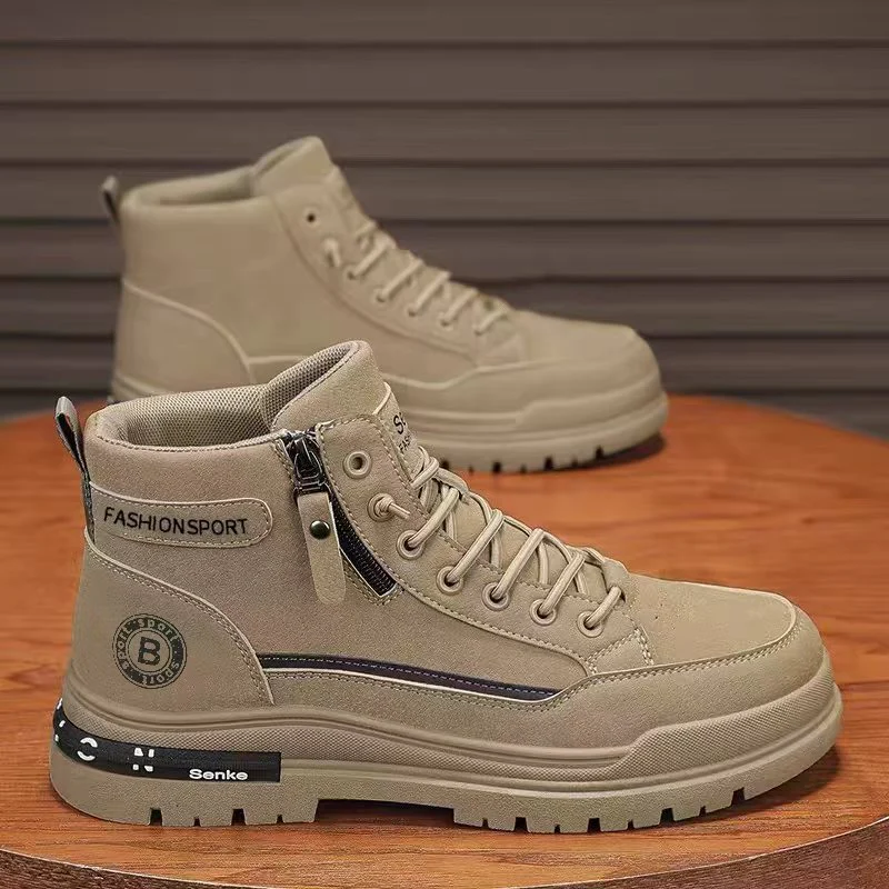 Damen Modische High-Top Stiefel mit robustem Sohlenprofil und praktischem Reißverschluss Heidi Mode - Image 4