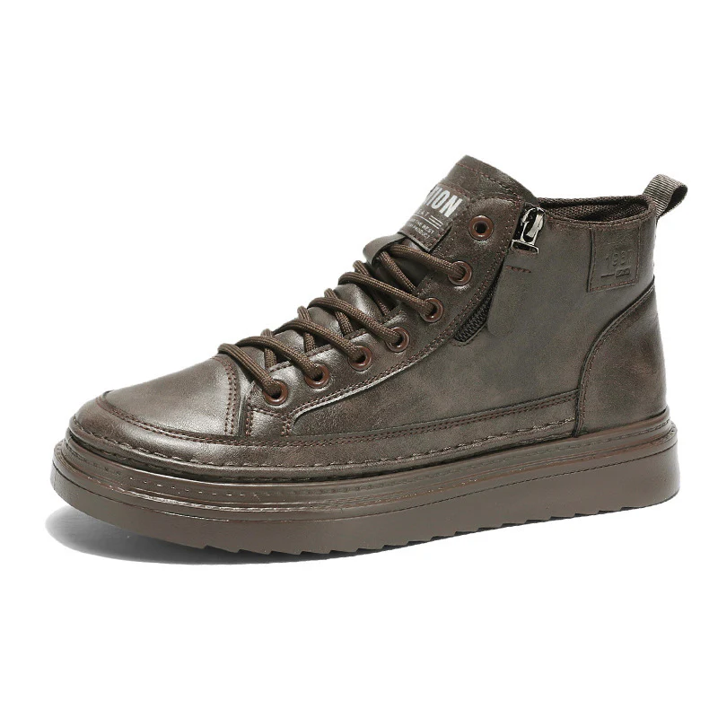 Damen Modische High-Top Stiefel mit rutschfester Sohle und praktischem Reißverschluss Heidi Mode - Image 5