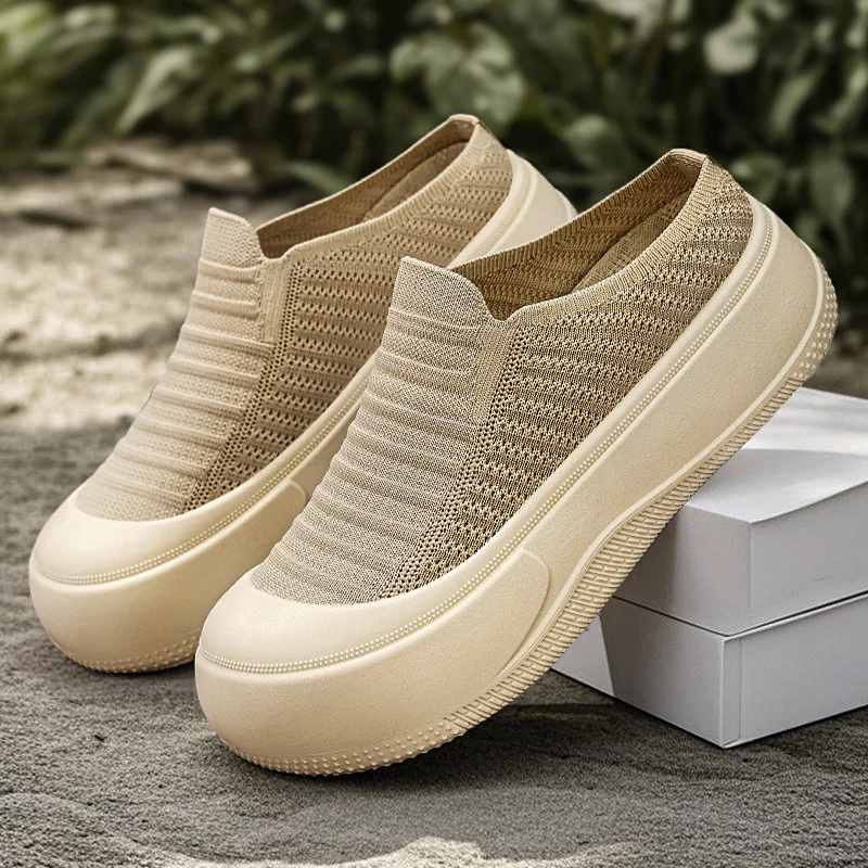 Damen modische Komfort-Slipper mit luftdurchlässigem Obermaterial und rutschfester Sohle Heidi Mode - Image 3