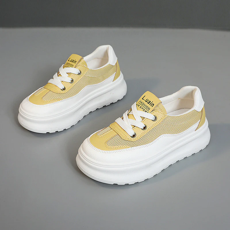 Damen modische Lifestyle Sneaker mit dicker Laufsohle und atmungsaktivem Obermaterial Heidi Mode - Image 7