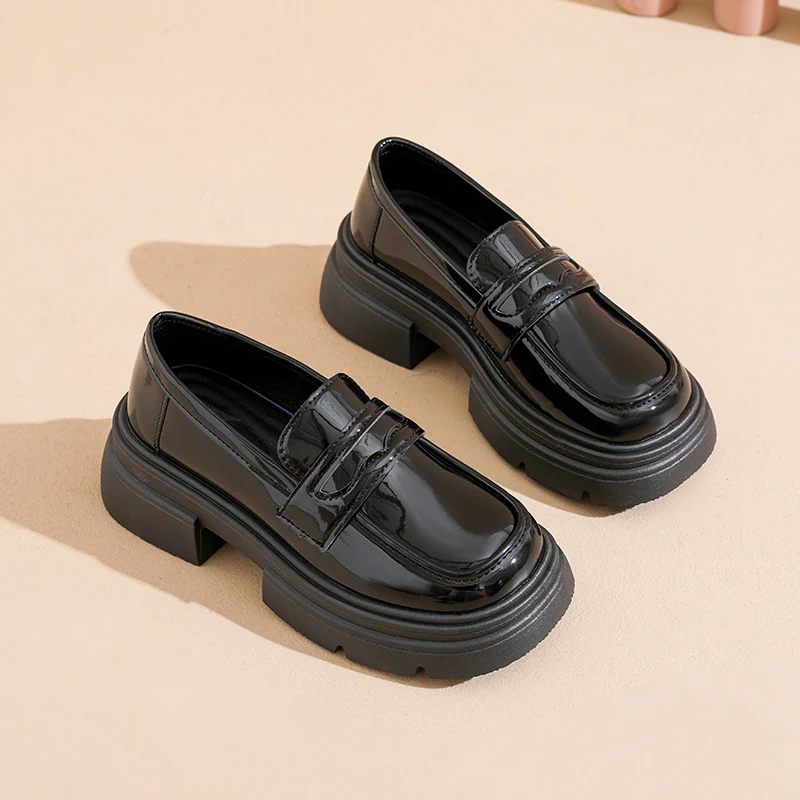 Damen modische Loafers mit robustem Plateau und eleganter Schnalle Heidi Mode - Image 3
