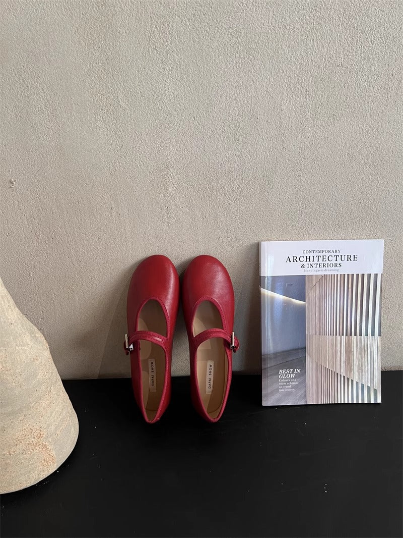 Damen modische Mary Janes mit verstellbarem Riemen und glänzender Oberfläche Heidi Mode - Image 6