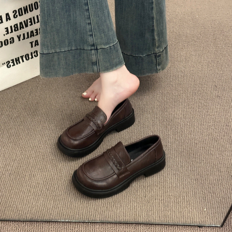 Damen modische Mokassins mit innovativem Plateau-Heel und dezenter Schnallenverzierung Heidi Mode - Image 3