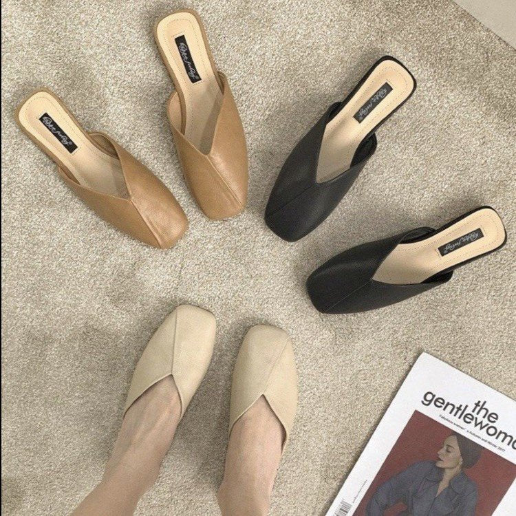 Damen Modische Mules mit Elegantem V-Ausschnitt Heidi-Mode - Image 3