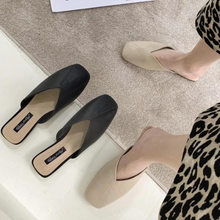 Damen Modische Mules mit Elegantem V-Ausschnitt Heidi-Mode - Image 8