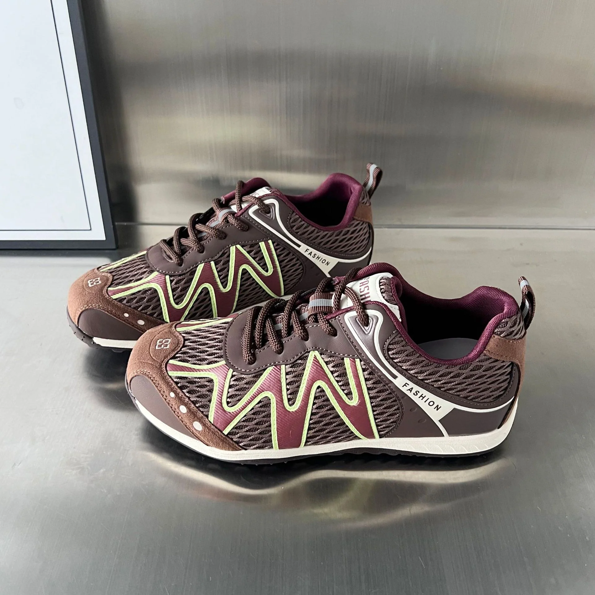 Damen modische Outdoor-Sneakers mit atmungsaktiver Mesh-Oberfläche und rutschfester Sohle Heidi Mode - Image 7