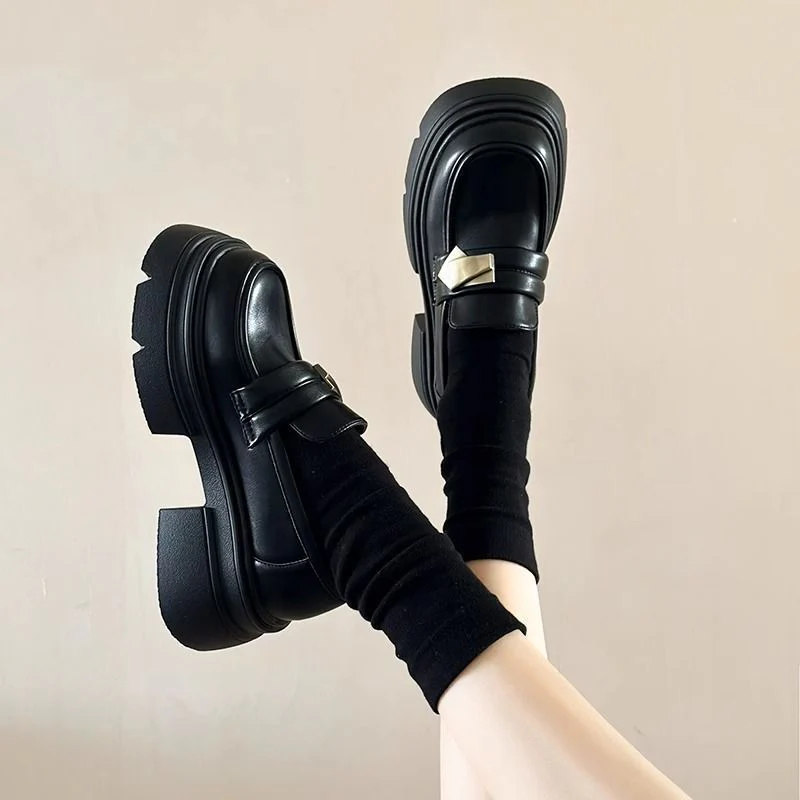 Damen Modische Plateau-Loafers mit komfortabler Sohle und elegantem Design Heidi Mode - Image 2