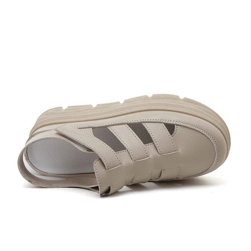 Damen modische Plateau Sandalen mit verstellbaren Riemen und dämpfender Sohle Heidi Mode - Image 3