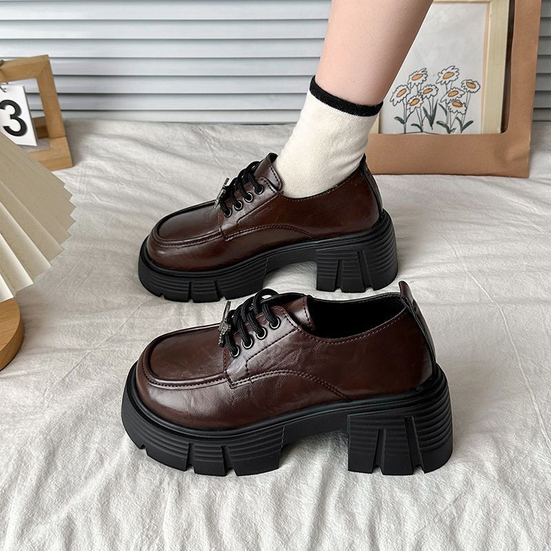 Damen modische Plateau-Schnürschuhe mit robustem Profil Heidi Mode - Image 2