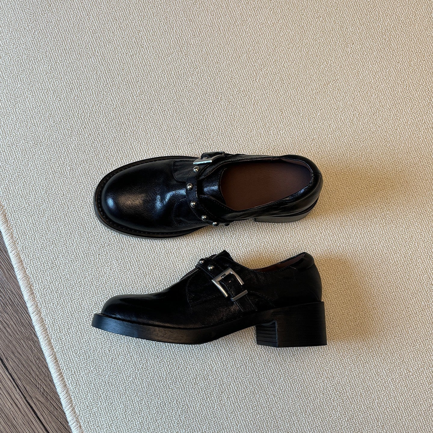 Damen modische Plateau-Schuhe mit dekorativen Riemen und komfortablem Blockabsatz Heidi Mode - Image 6