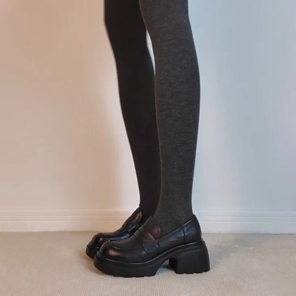 Damen modische Plateau-Schuhe mit klassischem Schnallenabschluß und robustem Blockabsatz Heidi Mode - Image 2